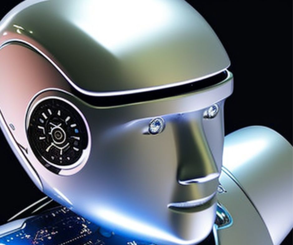 Imagen de un robot o una computadora representando la inteligencia artificial, una tecnología emocionante y en constante evolución que está transformando muchos aspectos de la industria y la sociedad.